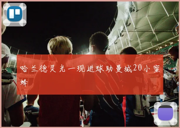 哈兰德灵光一现进球助曼城20小蜜蜂